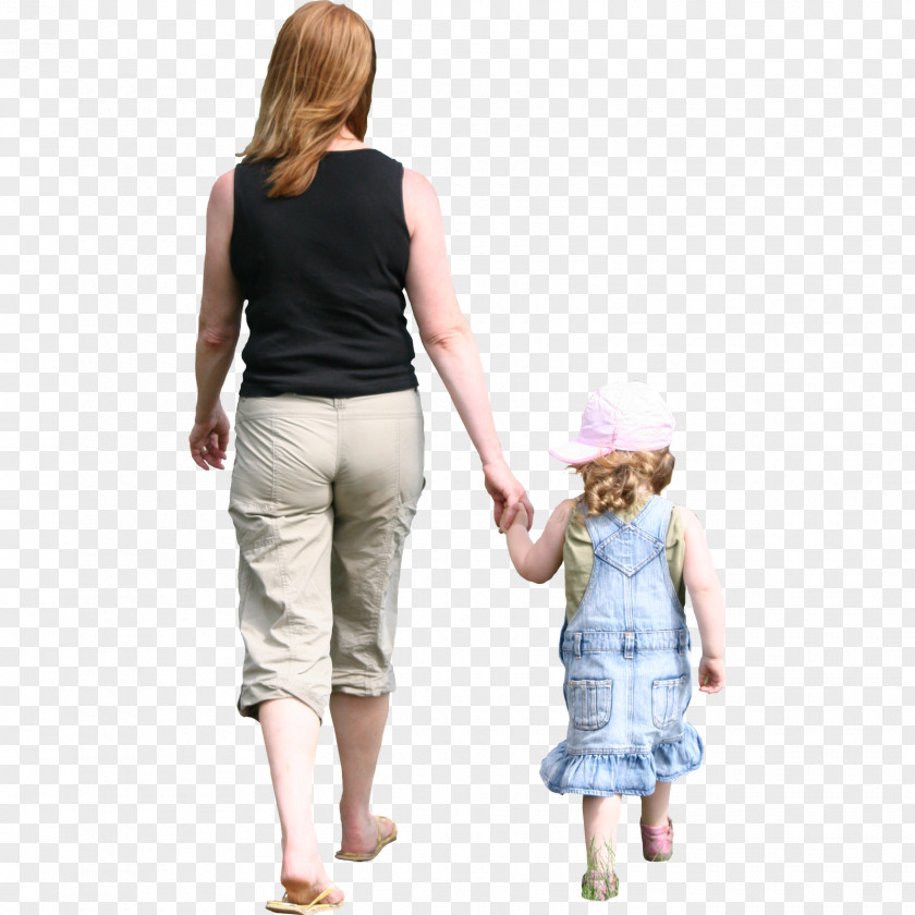 Children Walking Child Rendering Mother PNG