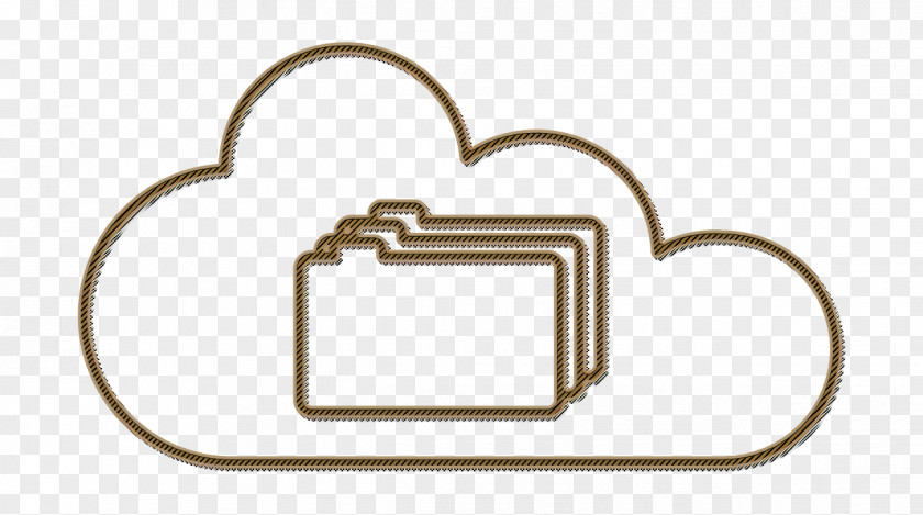 Metal Lock Cloud Icon Data Files PNG