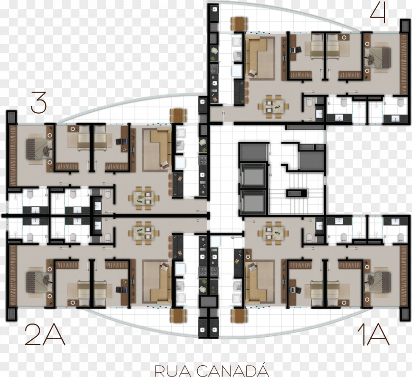 Afl Facade Architecture Floor Plan PNG