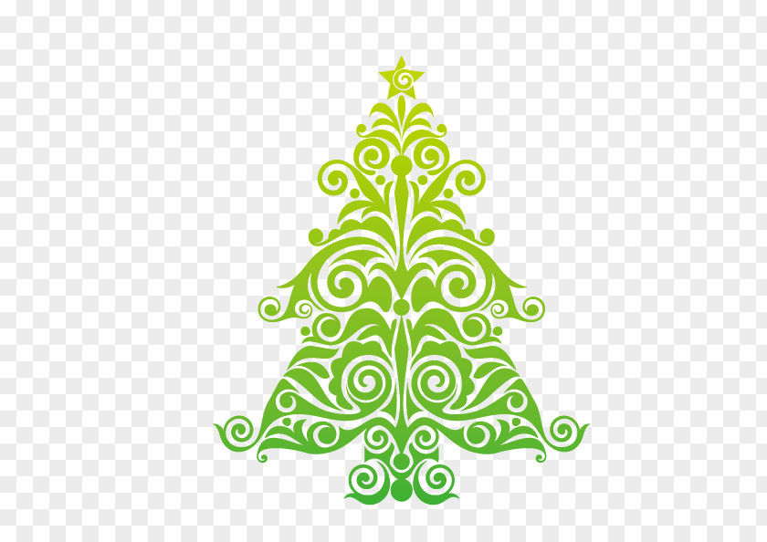 Green Tree Christmas PNG