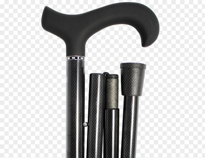 Assistive Cane Carbon Black Bastone Walking Stick PNG
