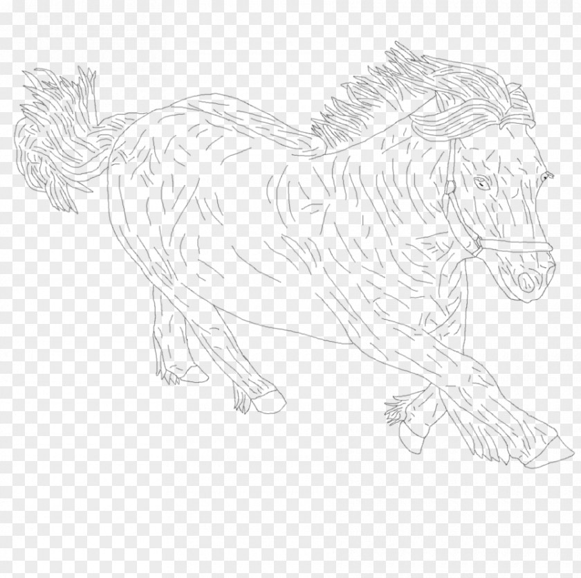 Gallop Drawing Visual Arts Mammal Sketch PNG