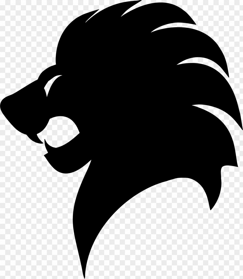 Lions Silhouette Woman Clip Art PNG