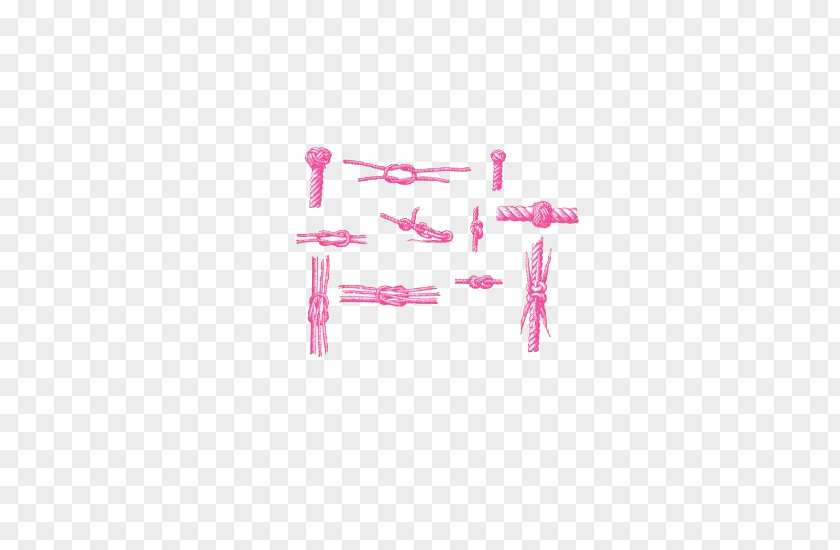 Pink Rope Knot Hemp PNG