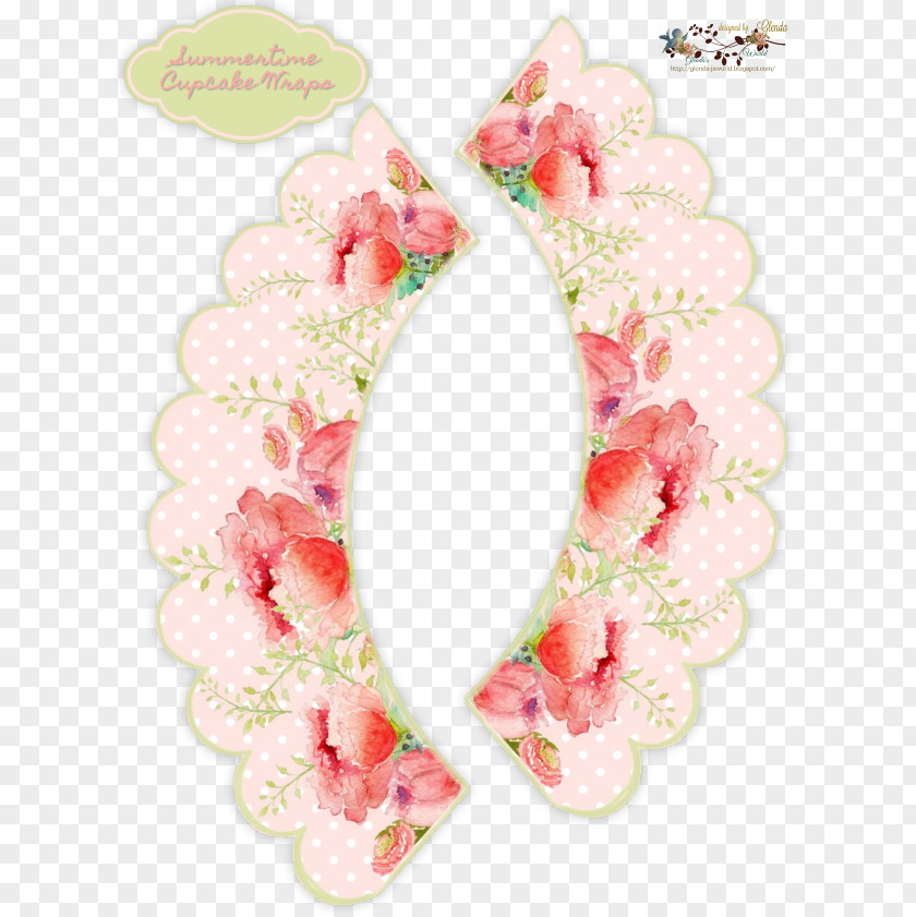 Watercolor Breakfast Cupcake Digital Scrapbooking Floral Design Blog Clip Art PNG