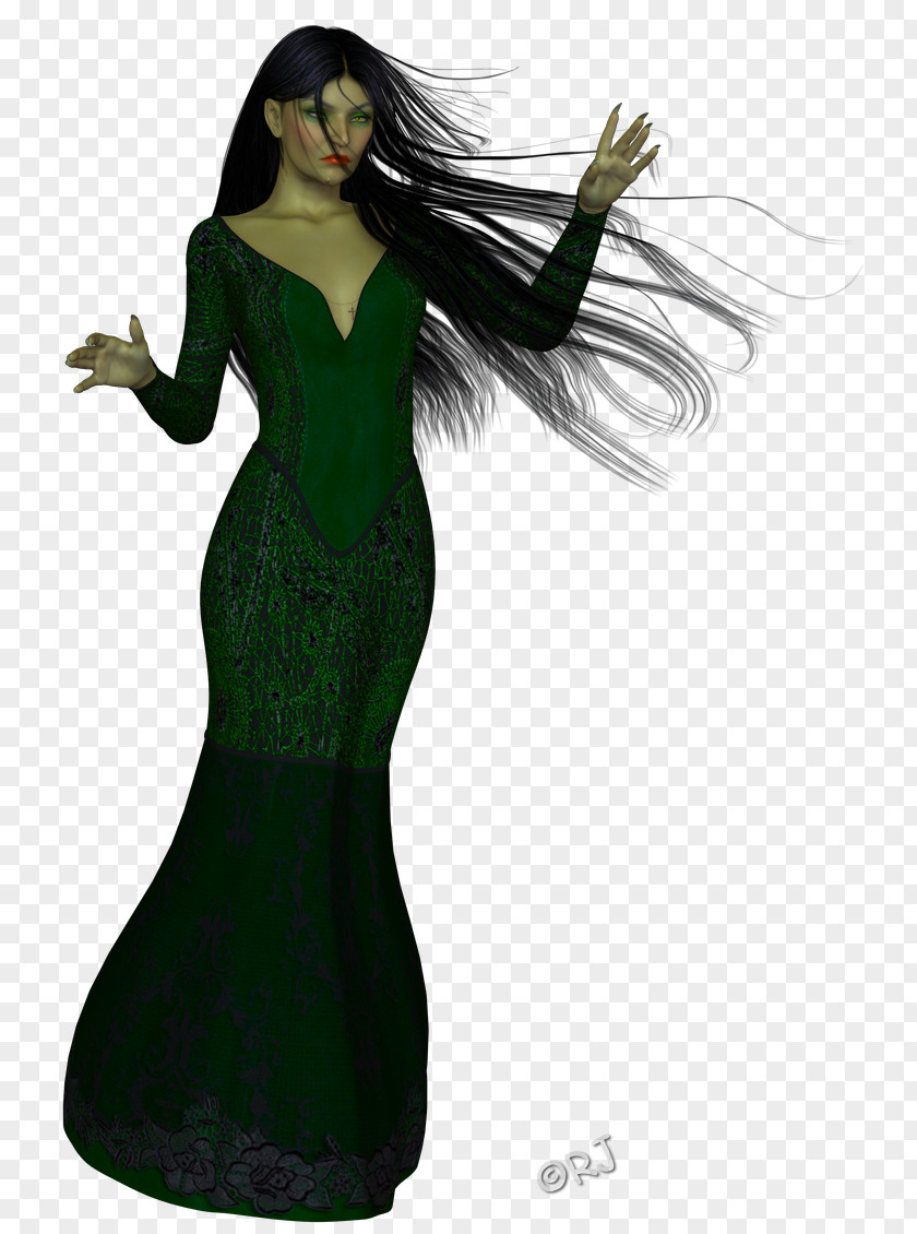 Wind Hair Gown Fashion PNG