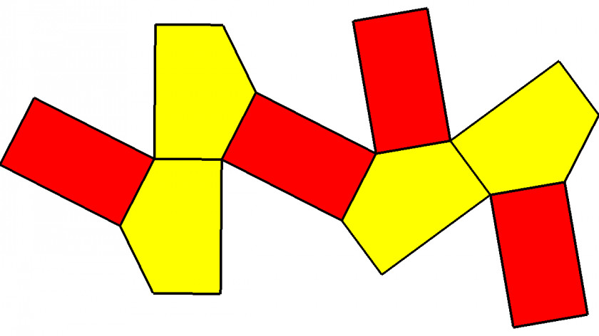 Elongated Gyrobifastigium Net Dodecahedron Octahedron PNG