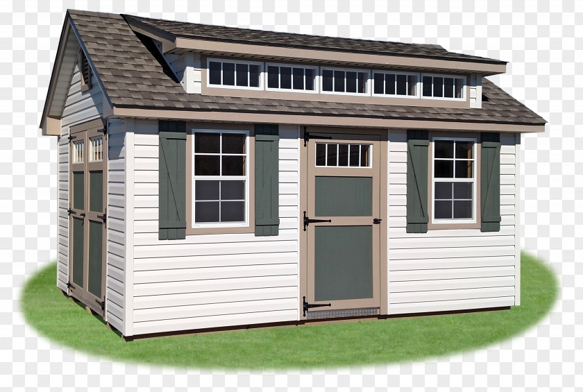 Garden Shed House Window Siding Facade Property PNG