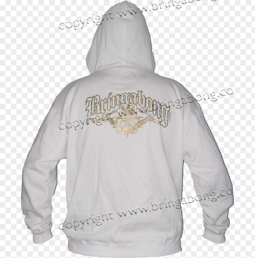 Hoodie Bringabong Sweatshirt Silver PNG