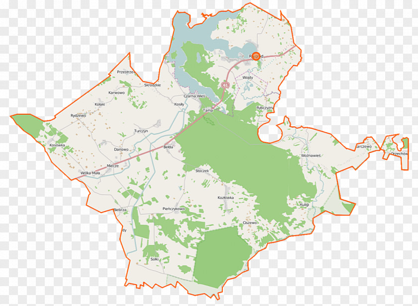 Map Jezioro Rajgrodzkie Kuligi, Podlaskie Voivodeship Locator Grajewo County PNG
