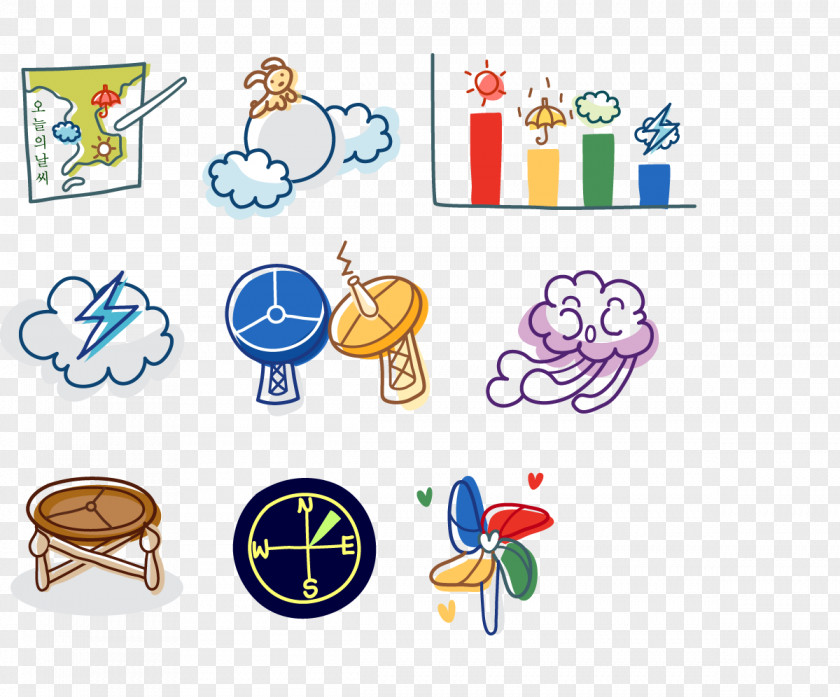 Weather Elements Forecasting Stock Photography Icon PNG