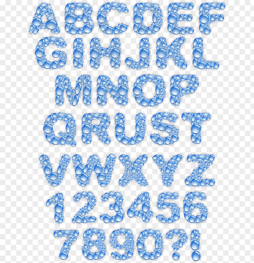 Drop Of Water Letter Font Alphabet Typography PNG