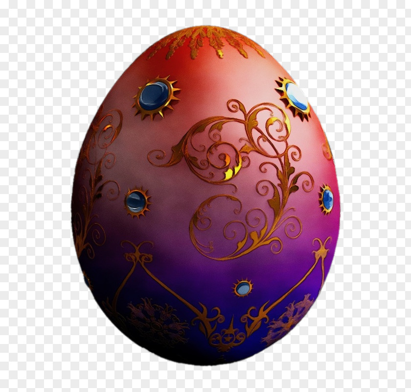 Fractal Art Ball Easter Egg PNG