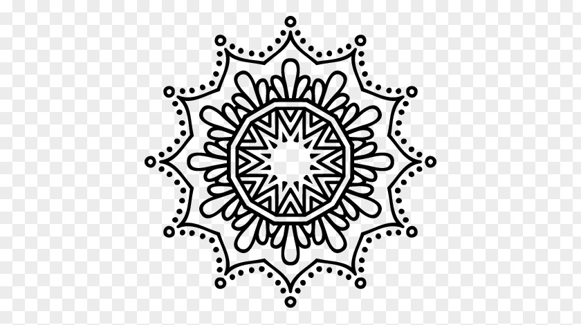 Mandala Flower Coloring Book Drawing Can Stock Photo PNG