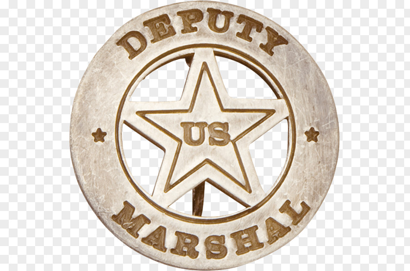 Retro Round Badge American Frontier Western United States Tombstone California Marshals Service PNG