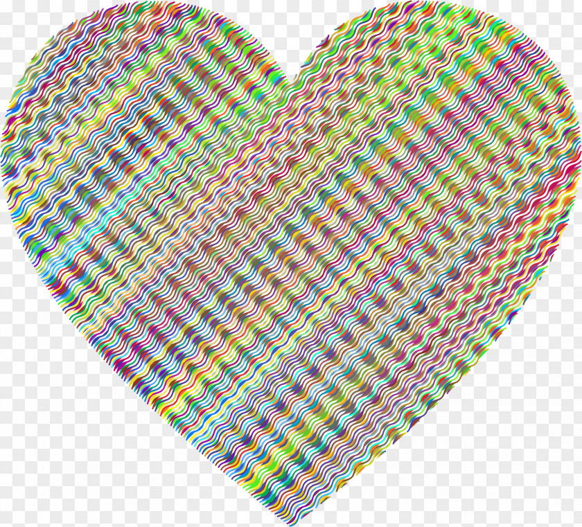 WAVY Heart Grayscale Desktop Wallpaper PNG