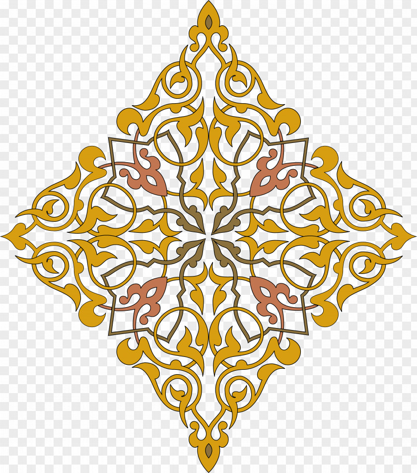 Arabesque Ornament Drawing PNG