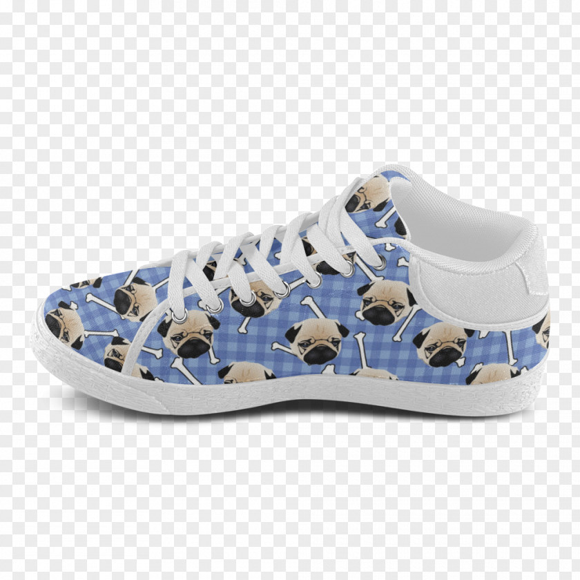 Blue Plaid Sneakers Skate Shoe PNG