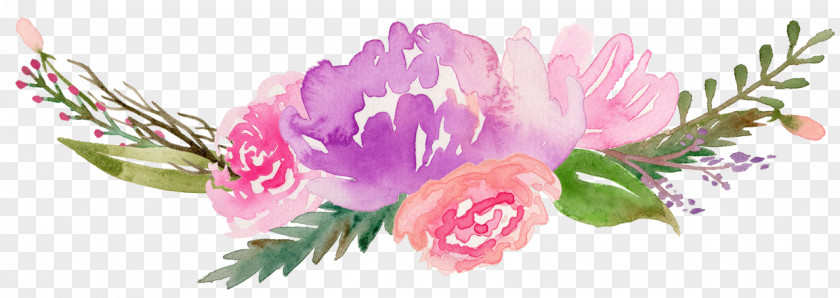 Flower Watercolor: Flowers Watercolour Watercolor Painting Clip Art Image PNG