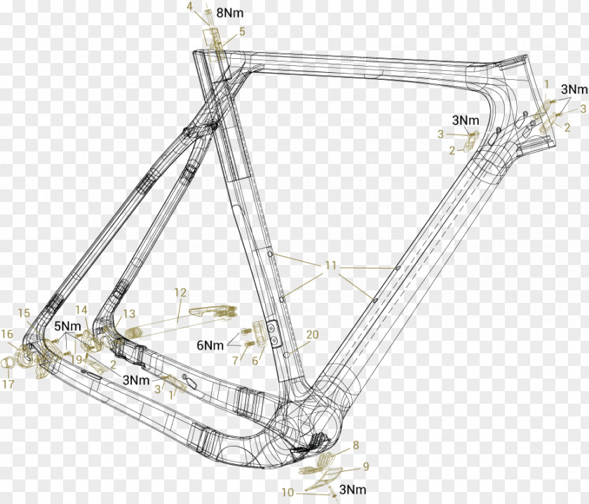 Line Bicycle Frames Angle PNG