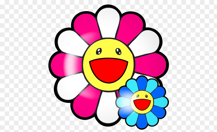 Smiley Flower Ball Kaikai Kiki Clip Art PNG