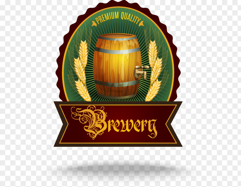 Beautiful Beer Label Logo Packaging And Labeling PNG