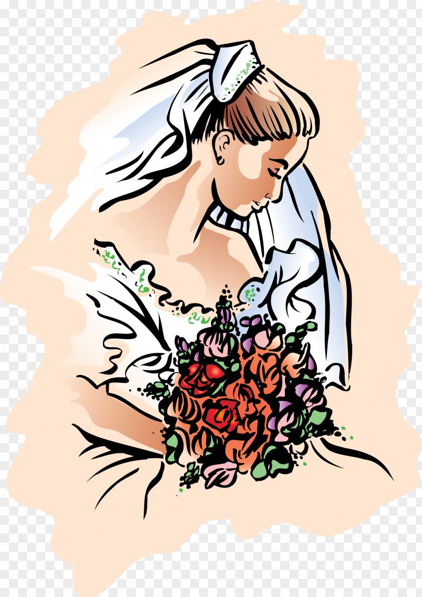 Bride Bridesmaid Woman Bridegroom PNG