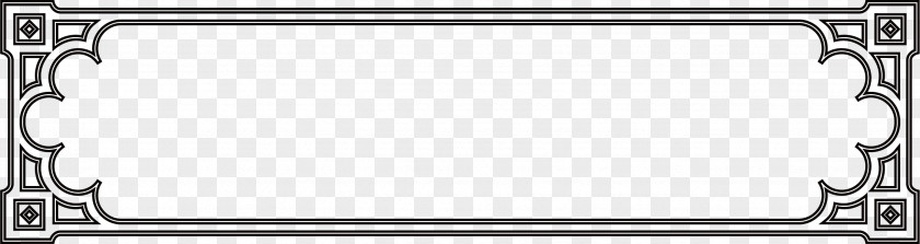 Classic Black Frame Pattern Computer File PNG