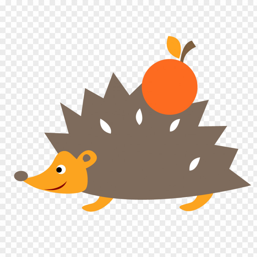 Hand Painted Hedgehog Drawing PNG