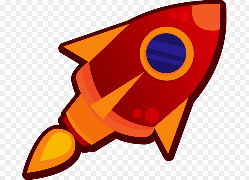 Space Rocket Cartoon Clip Art PNG