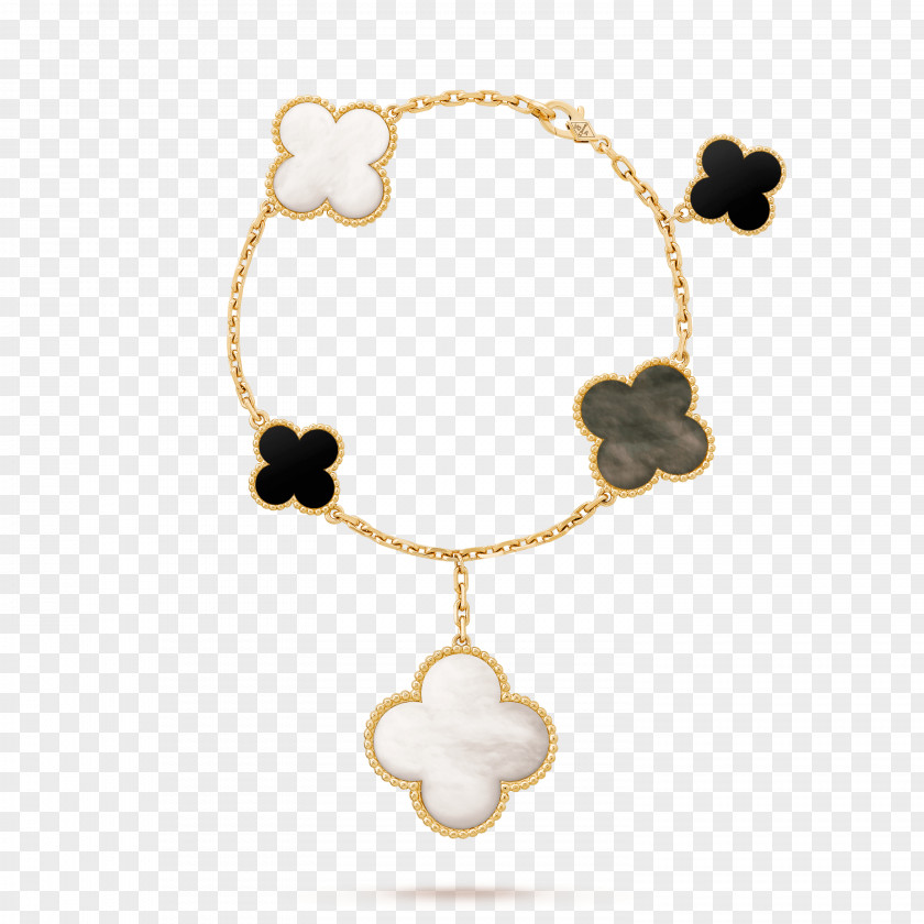 Van Cleef Earring & Arpels Bracelet Onyx Necklace PNG