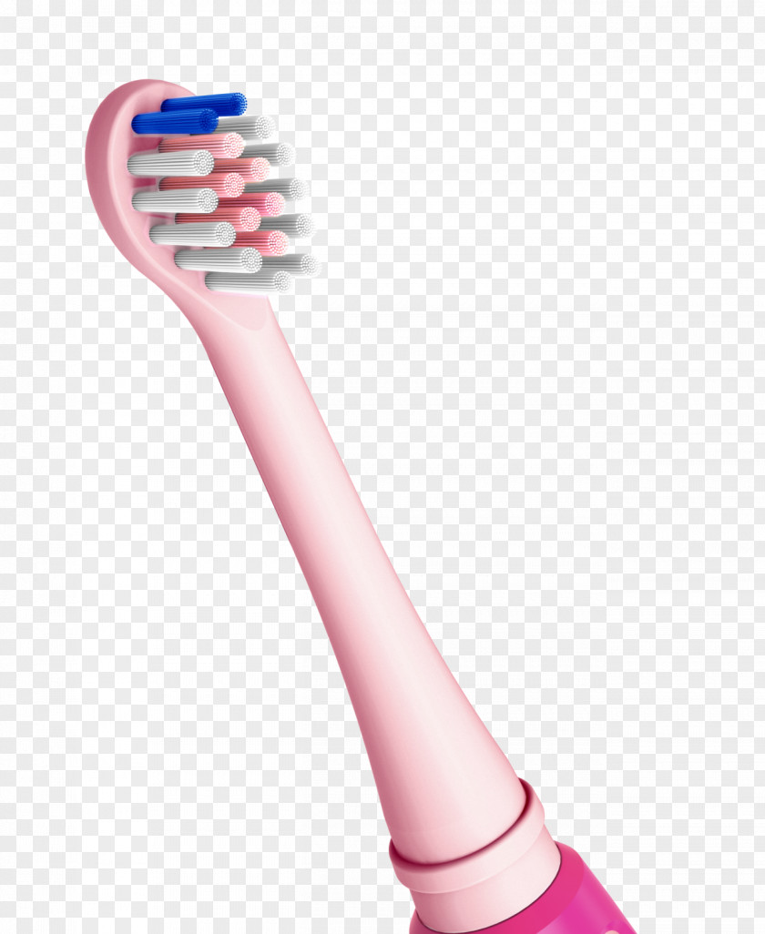 Electric Toothbrush Pink Brush Head Tooth Brushing Teeth Cleaning Vibration PNG