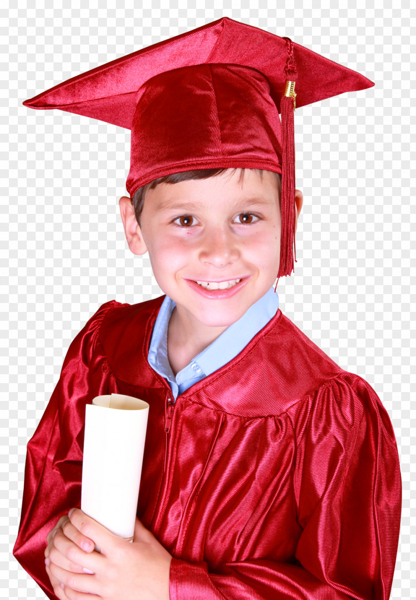 Little Boy In Graduation Gown And Mortarboard Ceremony Academic Dress Square Cap Bachelors Degree PNG