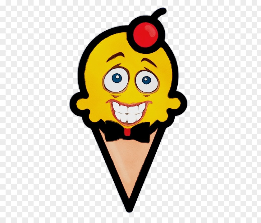 Pleased Smiley Ice Cream PNG