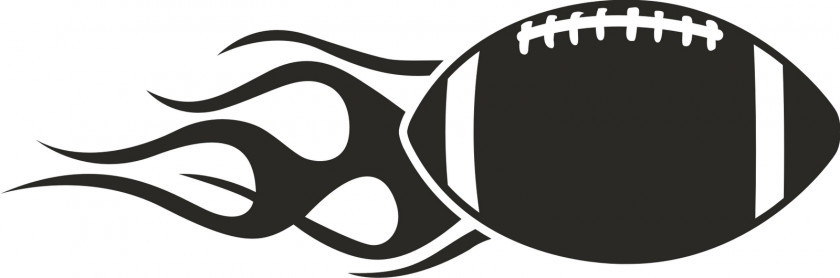 Youth Football Cliparts American Flame Black And White Clip Art PNG