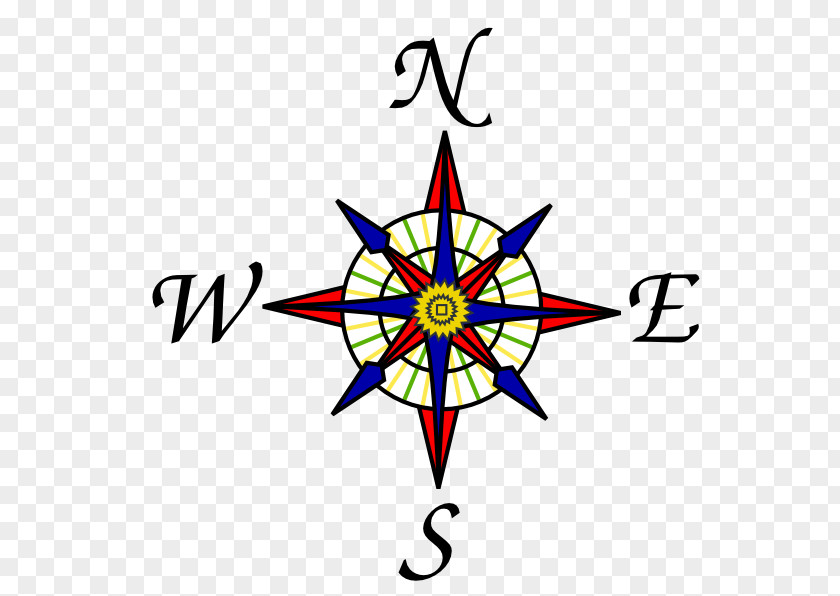 Compass Rose Printable Clip Art PNG