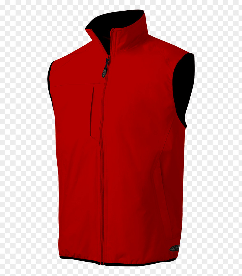 Red Undershirt Gilets Polar Fleece Sleeveless Shirt Bluza PNG