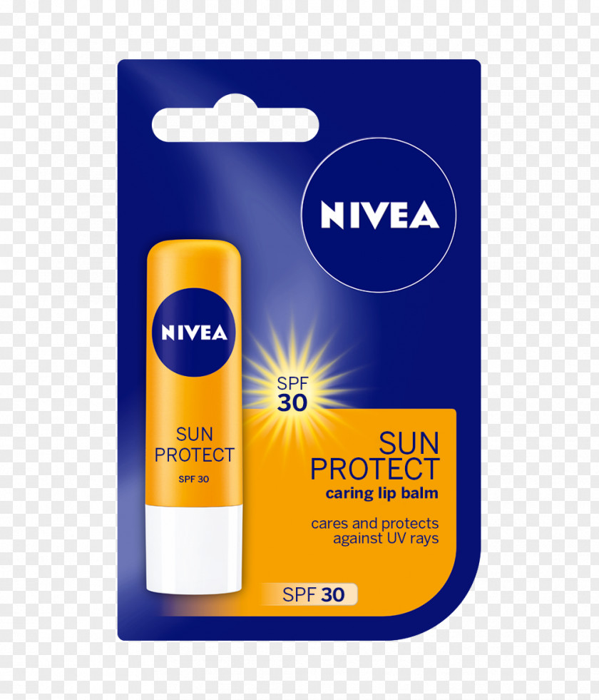 Sun Protect Lip Balm Nivea Shea Butter Cocoa PNG