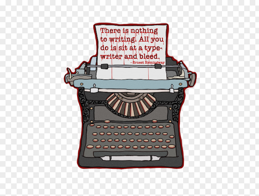 Type Writer Typewriter Writing Scrivener Postscript PNG