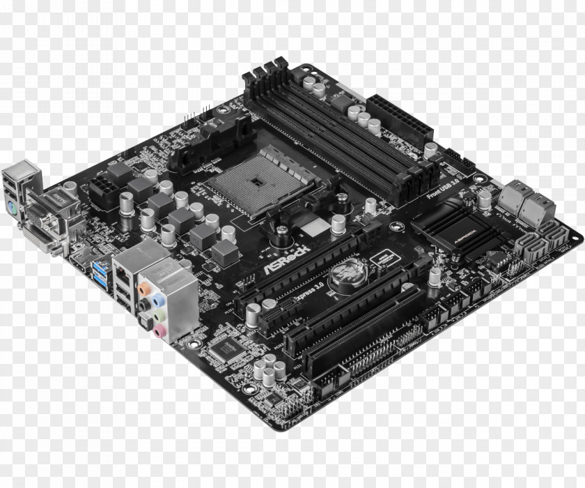 USB MicroATX Socket FM2+ Motherboard PNG