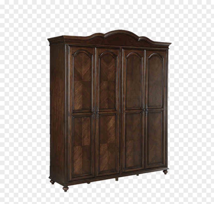 American Vintage Four Wardrobe Door Garderob Chiffonier PNG