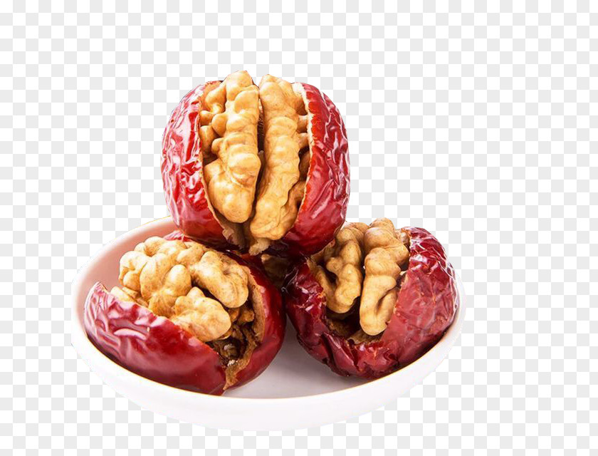 Big Red Dates And Walnuts Hotan Walnut Tong Sui Bonbon Jujube PNG