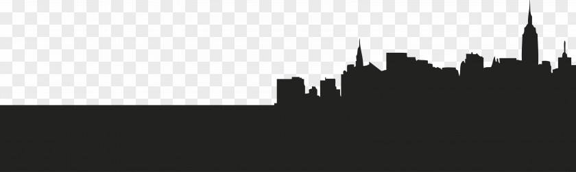 New York White Skyline Wallpaper PNG
