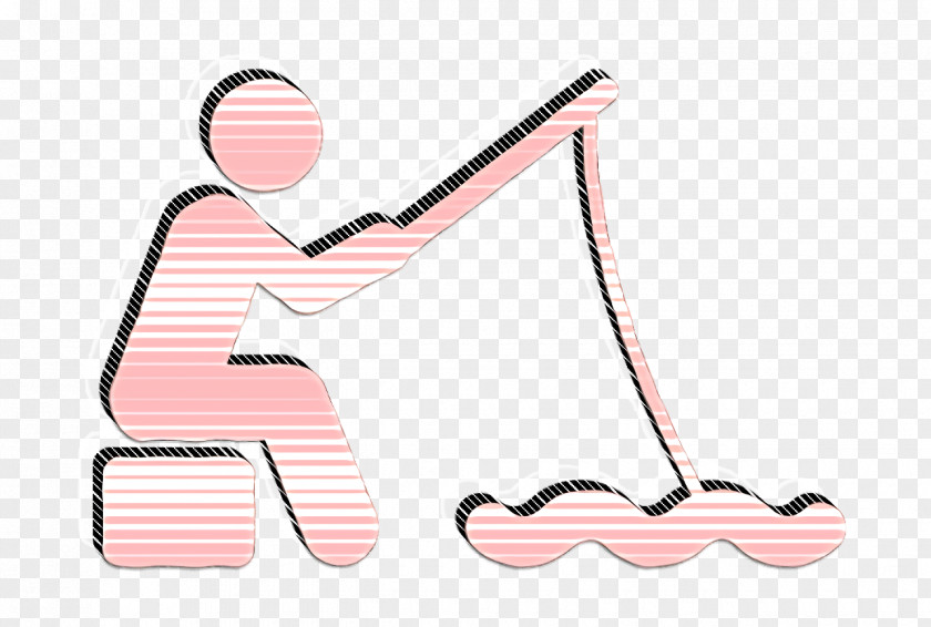 Fishing Man Icon Fish Outdoor Activities PNG