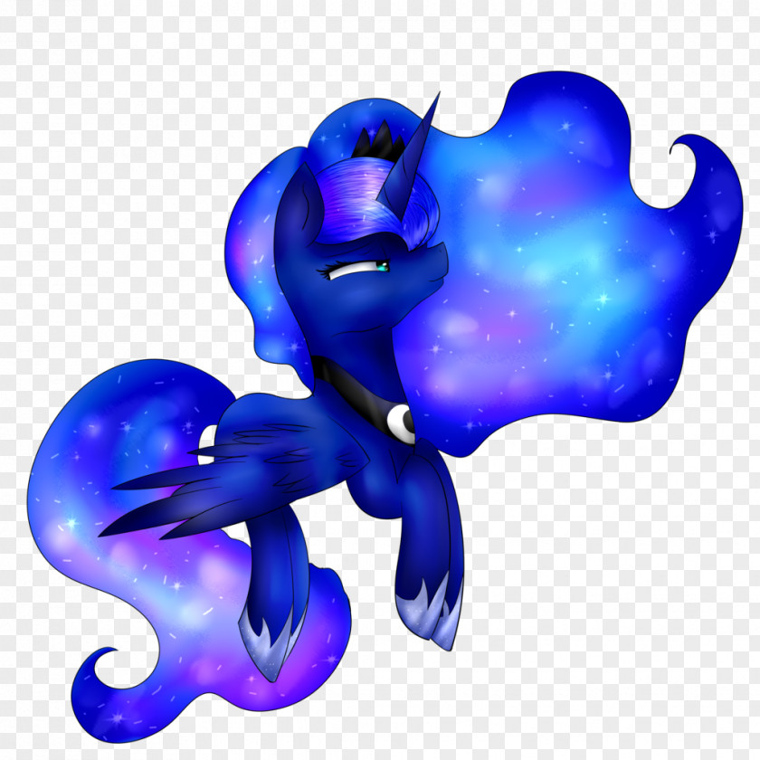 Little Pony Unicorn Marine Mammal Cobalt Blue Octopus PNG