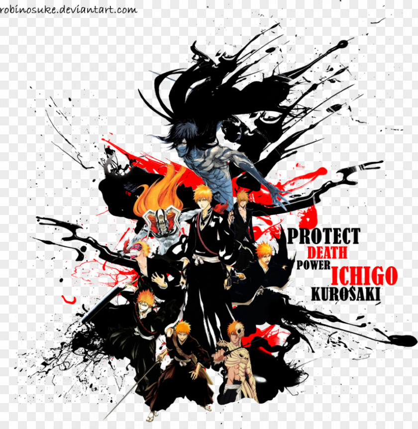 Ichigo Kurosaki Hollow Bleach Visored Drawing PNG