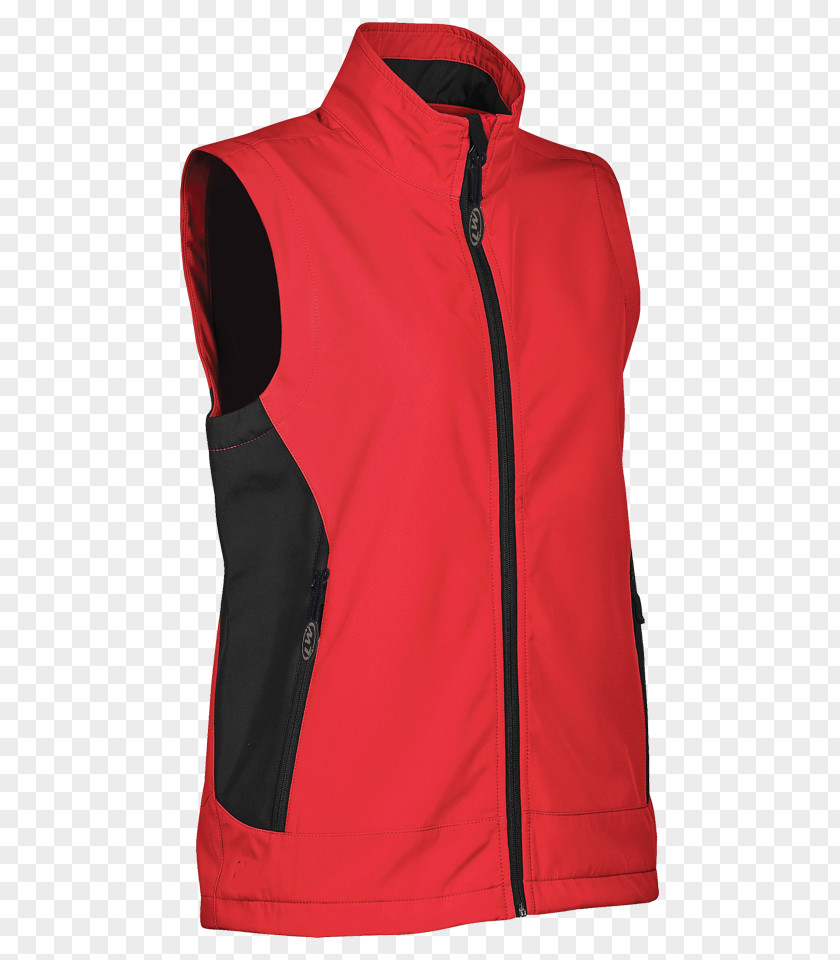 Red Chin Gilets Promotional Apparel Clothing Sleeve PNG