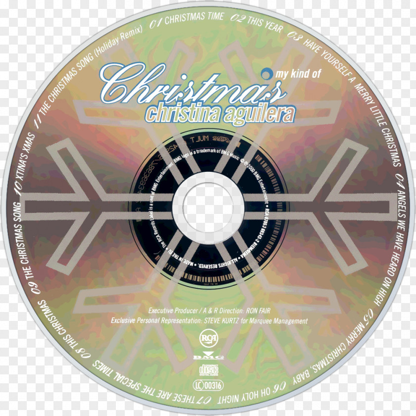 Compact Disc My Kind Of Christmas Bionic Just Be Free Christina Aguilera PNG