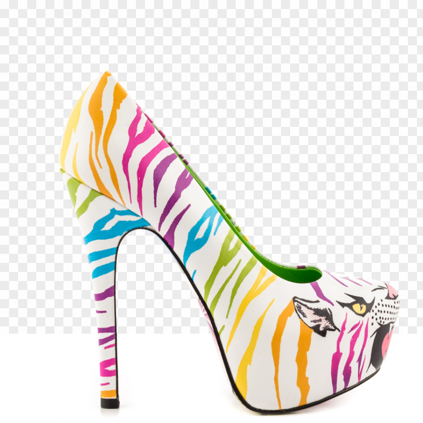 Ferocious Tiger High-heeled Shoe Court Footwear PNG
