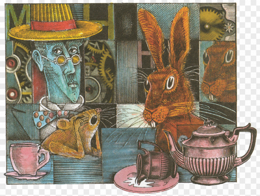 Alice's Adventures In Wonderland Through The Looking-glass And What Alice Found There Dormouse March Hare PNG